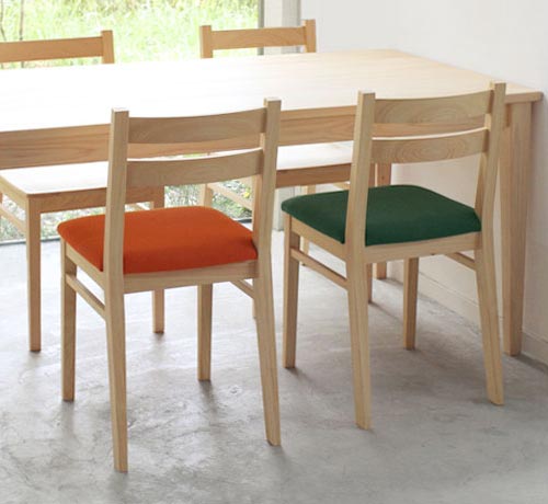 Dチェア(オレンジ／グリーン)のイメージ