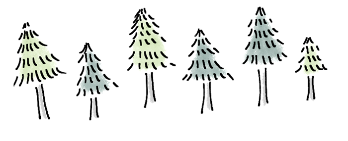 森のイラスト