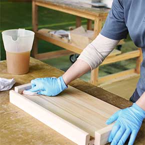 ダイニングの塗装