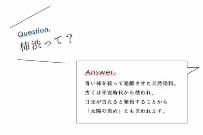 リビング　パーテーション　柿渋染め