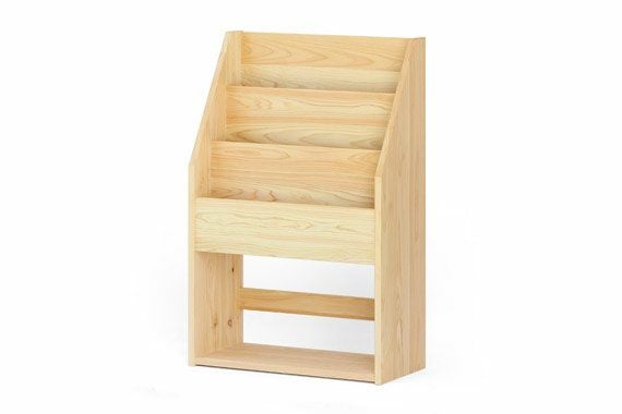 リビング　収納　絵本ラック　ひのき