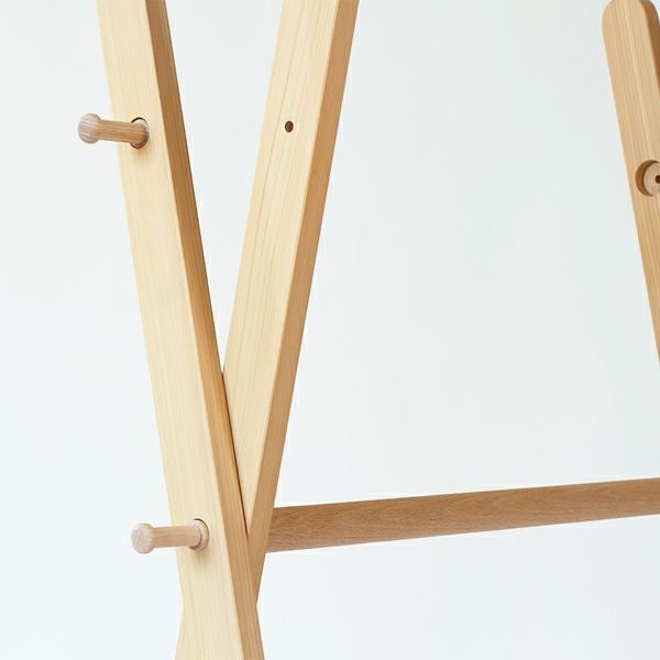 リビング　収納　ハンガー　ラック　ひのき　