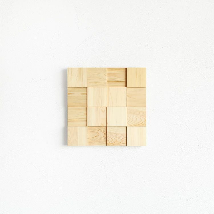 ジャーナルスタンダードファニチャー　ウッドパネル　アート 在庫限り】 ウッドアートパネル 5×5 natural｜家具と木製時計・木製