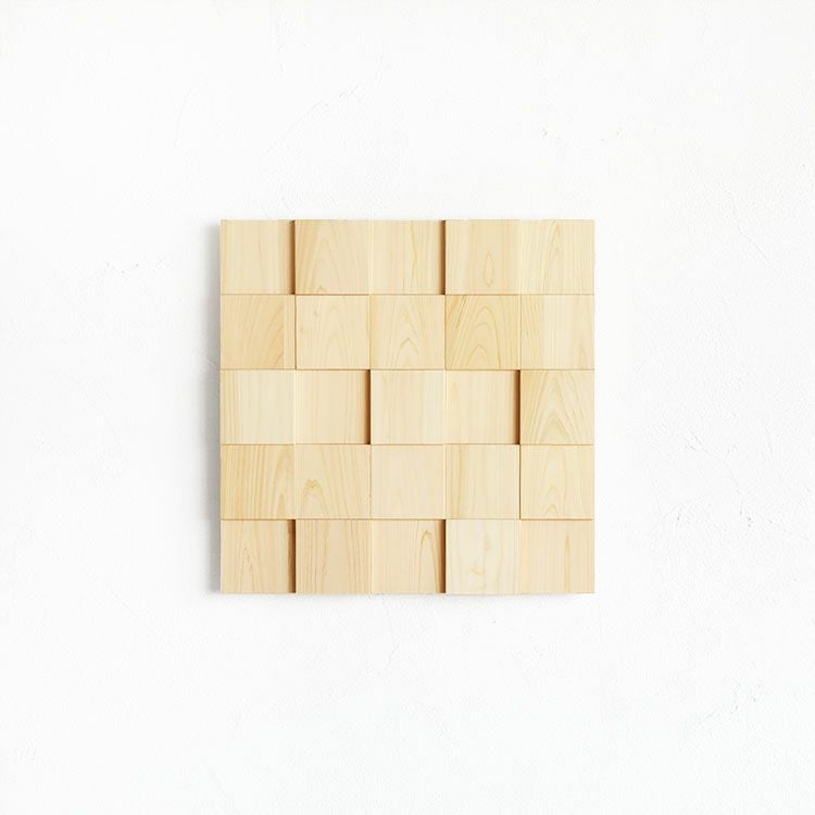 【5%OFF】【在庫限り】 ウッドアートパネル 5×5 natural
