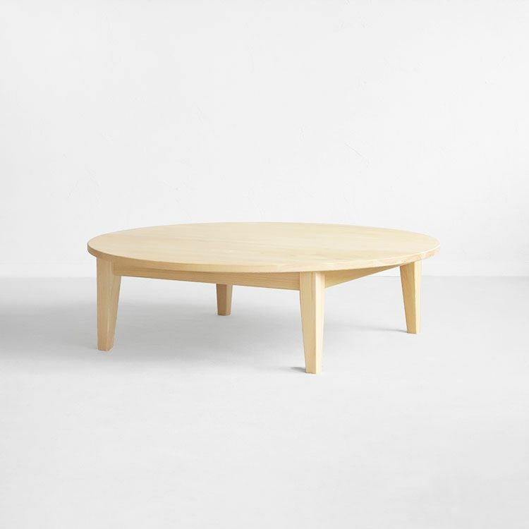 ラウンドテーブル D hinoki 120 ロータイプ｜家具とダイニングテーブル