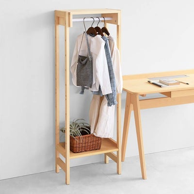 省スペースでも頼れる収納<br>ハンガーラック 50 / nvovoデスク A120